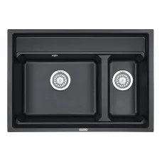 Кухонная мойка GRANULA Kitchen Space (7302, ШВАРЦ)