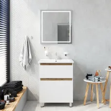 Комплект для ванной комнаты, зона красоты AM.PM X-Joy BK85GL Белый; Серебристый; Хром