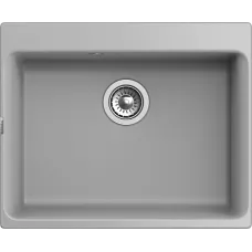 Кухонная мойка RIVELATO AXEL 60 1-чаша 630*520мм grigio metallizzato